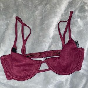 Urban Maroon Scoop Wire Bathing suit